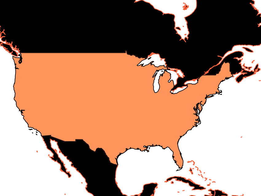Mapa de Estados Unidos